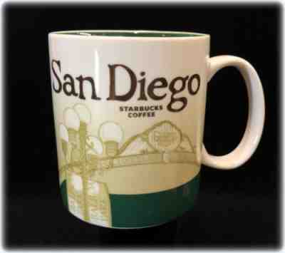 Starbucks San Diego 2008 Global Icon Collector Series 16 oz Coffee Mug - Sold on eBay Nov, 12th 2018 for $10.00