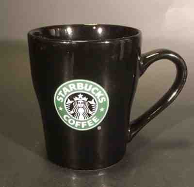 STARBUCKS 2008 BLACK ABBEY SIREN COFFEE MUG CUP 8 OZ MERMAID LOGO - Sold on eBay Nov, 12th 2018 for $3.00