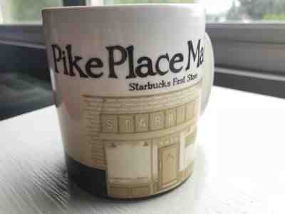 2008 Starbucks Pikes Place Market 16 Oz Coffee Tea Collector Series Cup Mug - Sold on eBay Nov, 11th 2018 for $25.00