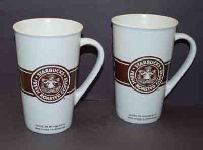 LOT OF 2 STARBUCKS Seattle Pike Place Brown Mermaid Siren Logo 16 oz Mugs 2008 - Sold on eBay Nov, 11th 2018 for $19.99