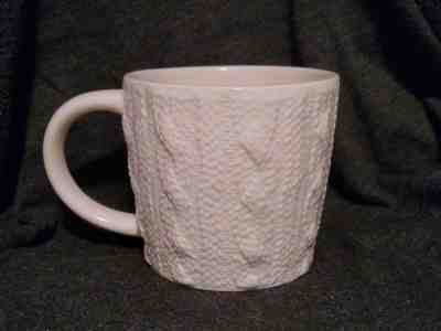 Starbucks 2008 Holiday Mug Ceramic White Textured Cable Knit Holiday Sweater - Sold on eBay Nov, 10th 2018 for $14.95