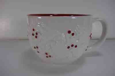 2008 Starbucks Coffee Mug Red White Dove Berries Trees 12oz.  (C1-8) - Sold on eBay Nov, 10th 2018 for $19.99