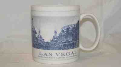 2008 Starbucks Blue Tan Las Vegas Coffee Cup Mug 18 fl. oz. - Sold on eBay Nov, 9th 2018 for $4.95