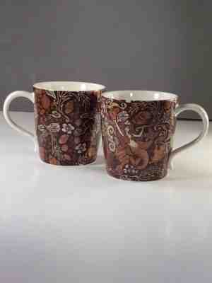 Starbucks Coffee 2008 Anniversary Siren/Mermaid Brown & Bronze Mug Tea Cup Set - Sold on eBay Nov, 9th 2018 for $38.95