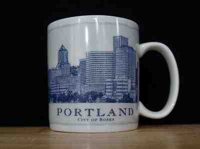 2008 Starbucks Portland City of Roses Coffee Mug Cup 18 oz EUC - Sold on eBay Nov, 9th 2018 for $9.71