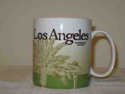 Starbucks Los Angeles Green Icon City Series 2009 16 oz Coffee Cup Mug - Sold on eBay Nov, 17th 2018 for $15.00