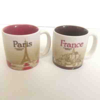 Starbucks Paris France Mini Cups Mugs Demitasse 3oz Set Of Two 2009 Demitasse - Sold on eBay Nov, 17th 2018 for $15.99