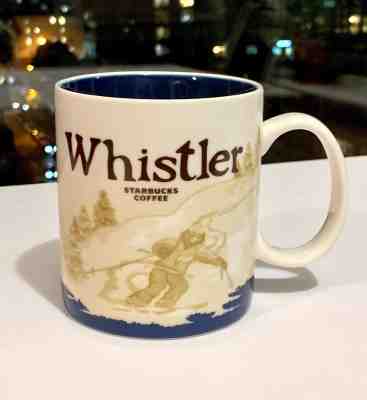 Starbucks Whistler Collector Icon Series Coffee Mug Skier and Gondola Canada - Sold on eBay Nov, 14th 2018 for $86.00