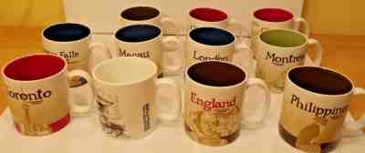 Lot of (11) RARE Starbucks Global Icon Series Coffee Mug Cup 16oz  2009-2011 - Sold on eBay Nov, 13th 2018 for $165.00