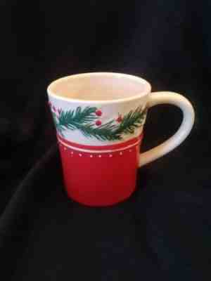 STARBUCK COFFEE CHRISTMAS MUG 2009 HOLLY HAND PAINTED! - Sold on eBay Nov, 13th 2018 for $7.00