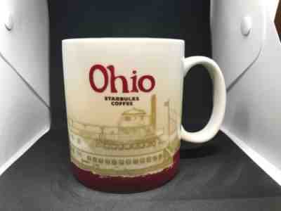 Starbucks Ohio 16 oz Mug Red Global Icon City Collector Series 2009 Good Used  - Sold on eBay Nov, 12th 2018 for $17.95