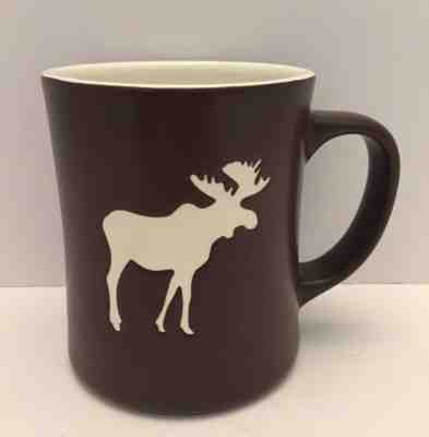 Starbucks 2009 Brown New Bone China Coffee Cup/Mug With White Etched Moose - Sold on eBay Nov, 12th 2018 for $21.99