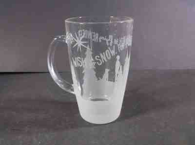 Starbucks 2009 Glass Christmas mug - Sold on eBay Nov, 12th 2018 for $16.79
