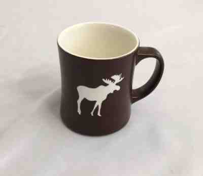 Starbucks 2009 Brown New Bone China Coffee Cup/Mug With White Etched Moose - Sold on eBay Nov, 12th 2018 for $24.00