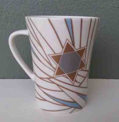 STARBUCKS 2009 BONE CHINA COFFEE MUG - STAR OF DAVID - Sold on eBay Nov, 12th 2018 for $5.00