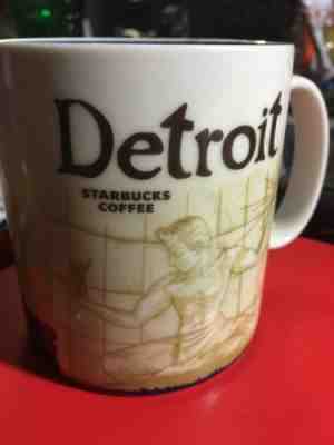 Starbucks 2009 Detroit Mug Collectors Series City Icon Mug 16oz - Sold on eBay Nov, 11th 2018 for $30.00