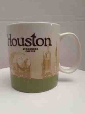 2009 Starbucks HOUSTON Global Icon 16 oz Coffee City Mug Cup Nasa Space Center - Sold on eBay Nov, 11th 2018 for $15.00