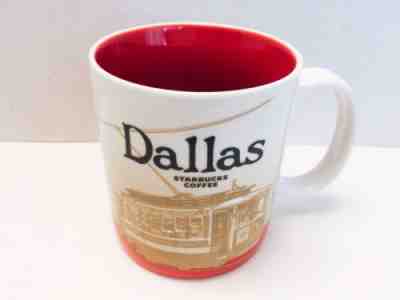 Starbucks Dallas Collectors Series City Coffee Mug Cup 16 oz!  2009!  RED INSIDE - Sold on eBay Nov, 11th 2018 for $12.99