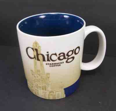 2009 Starbucks Chicago Coffee Mug 16 Oz City Collector Series - Sold on eBay Nov, 11th 2018 for $19.75