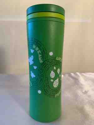 Starbucks Tumbler 2010 Travel Insulated 20 oz Coffee Tea Cup Mug Green Recycled - Sold on eBay Nov, 18th 2018 for $9.00