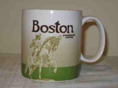 Starbucks Boston Green Icon City Series 2010 16 oz Coffee Cup Mug - Sold on eBay Nov, 17th 2018 for $26.00