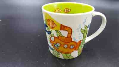Starbucks 2010 Child's Mug Under the Sea Submarine Fish Whale Turtle Bone China  - Sold on eBay Nov, 15th 2018 for $13.50