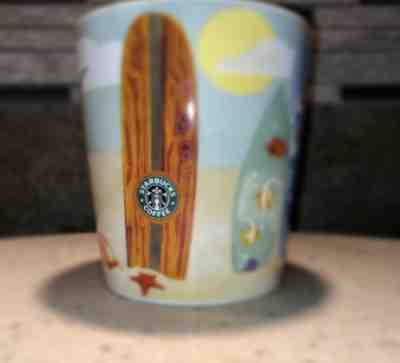 STARBUCKS Coffee Mug HAWAII 2010 Surfboard Surf Turtle Shark Bone China Fish - Sold on eBay Nov, 15th 2018 for $14.99