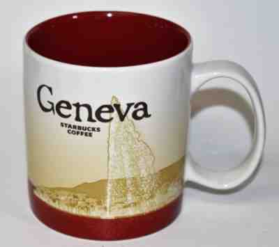 Starbucks Coffee Geveva Switzerland 2010 Collectors Series 16 oz Coffee Mug Cup - Sold on eBay Nov, 15th 2018 for $20.00