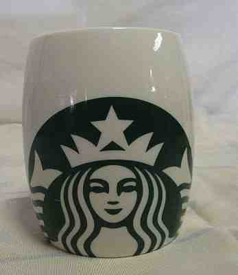 2010 STARBUCKS COFFEE MUG CUP BARREL WHITE GREEN MERMAID SIREN LOGO CLASSIC 14OZ - Sold on eBay Nov, 14th 2018 for $8.00