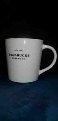 Large 2010 Starbucks Coffee Co. Off White New Bone China Mug approx. 16 oz.  - Sold on eBay Nov, 14th 2018 for $13.00
