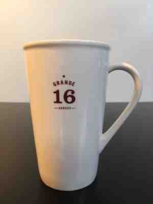 Large STARBUCKS Coffee GRANDE Mug Cup 16oz 2010 EST 1971 White 5.75" Tall - Sold on eBay Nov, 13th 2018 for $19.99
