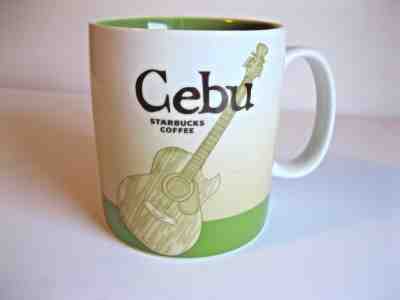 Starbucks Collector Series 2010 Cebu Phillipines Guitar Coffee Mug 16 oz  - Sold on eBay Nov, 13th 2018 for $29.97