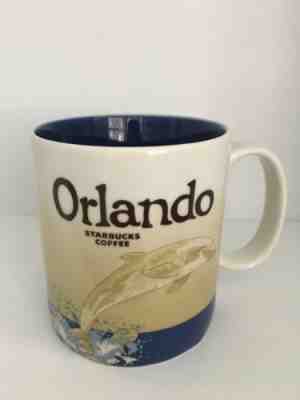 Starbucks 2010 Coffee Mug Orlando Dolphin City Collector Series 16 oz - Sold on eBay Nov, 12th 2018 for $19.00
