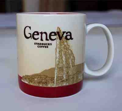 GENEVA Switzerland Starbucks Global City Series Icon Mug 2011 rare collector - Sold on eBay Nov, 17th 2018 for $25.00