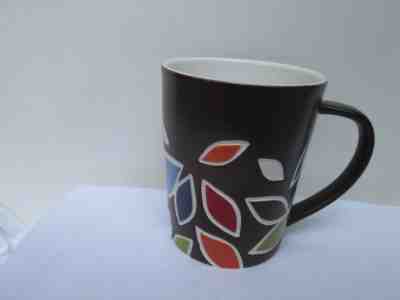 Starbucks Mug, brown with etched leaves, 2011 - Sold on eBay Nov, 17th 2018 for $13.99