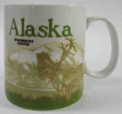 Starbucks Alaska Mug Global Icon Collector Series Caribou Bear 16 Ounces 2011 - Sold on eBay Nov, 17th 2018 for $50.00