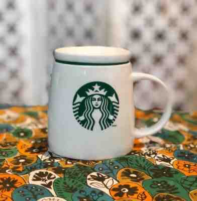 STARBUCKS COFFEE MUG CUP GREEN SPILL PROOF LID CERAMIC COLLECTIBLE TRAVEL 2011 - Sold on eBay Nov, 15th 2018 for $12.99