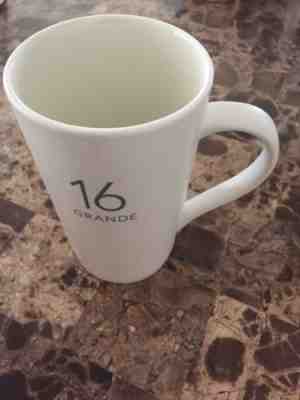 Nice 2011 STARBUCKS "16 GRANDE" Tall White Ceramic Latte / Coffee Mug (XXX35 - Sold on eBay Nov, 15th 2018 for $6.00