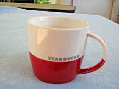 2011 Starbucks New Bone China Red/White Mug - Sold on eBay Nov, 14th 2018 for $8.95