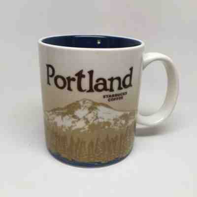 16 oz Starbucks PORTLAND 2011 Collector Series Global Icon City Mug Mt Hood - Sold on eBay Nov, 13th 2018 for $21.50