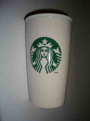 Starbucks 2011 Ceramic Tumbler Travel Mug w/ Lid Mermaid 12 oz L@@K! - Sold on eBay Nov, 13th 2018 for $20.00