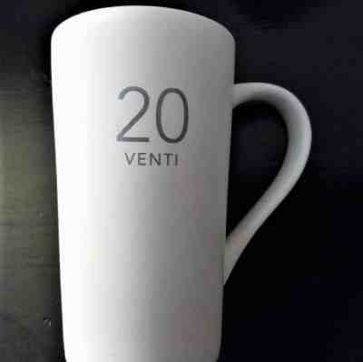 2011 Starbucks Coffee Venti 20oz Series White matt finish Ceramic Mug - Sold on eBay Nov, 13th 2018 for $12.00