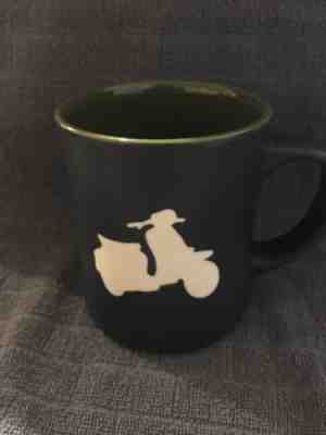 Starbucks 2011 Vespa Scooter Moped Matte Black Green Coffee Mug Cup 16 oz. - Sold on eBay Nov, 12th 2018 for $18.00