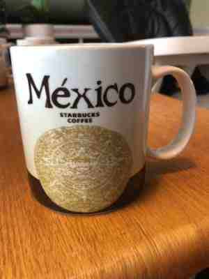 Starbucks Coffee Mexico Global Ceramic Aztec Coffee Tea Mug 16 oz 2011 - Sold on eBay Nov, 12th 2018 for $14.99