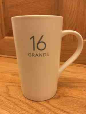 Starbucks 2011 GRANDE Handle Mug - Tall 16 oz Matte White Coffee Cup - Sold on eBay Nov, 11th 2018 for $10.99