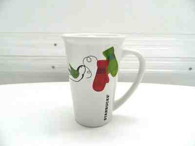 STARBUCKS 2011 TALL HOLIDAY COFFEE MUG*21 fl.ozs.*DOVES AND MITTENS*NEW* - Sold on eBay Nov, 11th 2018 for $4.99