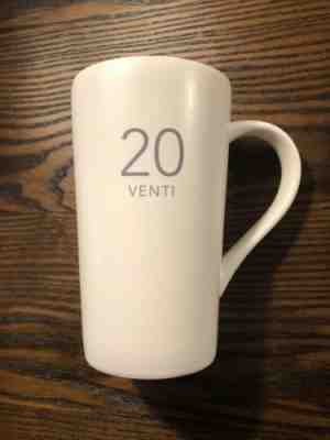 2011 Starbucks Coffee Venti 20oz Series White matt finish Ceramic Mug - Sold on eBay Nov, 11th 2018 for $12.00