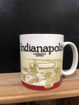 Starbucks 2012 INDIANAPOLIS Race Car 16 Ounce City Mug Cup - Sold on eBay Nov, 17th 2018 for $4.25