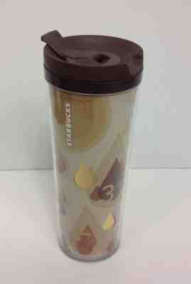 Collectable 2012 Starbucks 16oz Travel Mug Cup Golden Raindrop Numbers NEW NICE! - Sold on eBay Nov, 13th 2018 for $9.99