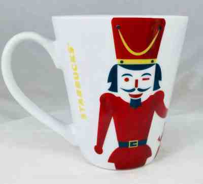 Starbucks Coffee Mug Cup Nutcracker Toy Soldier Christmas Holiday 2012 4" Tall - Sold on eBay Nov, 12th 2018 for $7.49